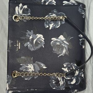 Kate Spade Briar Lane Night Rose Navy Multi Flowers Purse BRAND NEW TAGS NWT